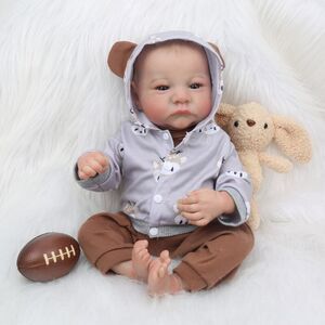 Wooroy Reborn Baby Dolls Boy - 17 Inch Anatomically Correct Realistic Newborn D